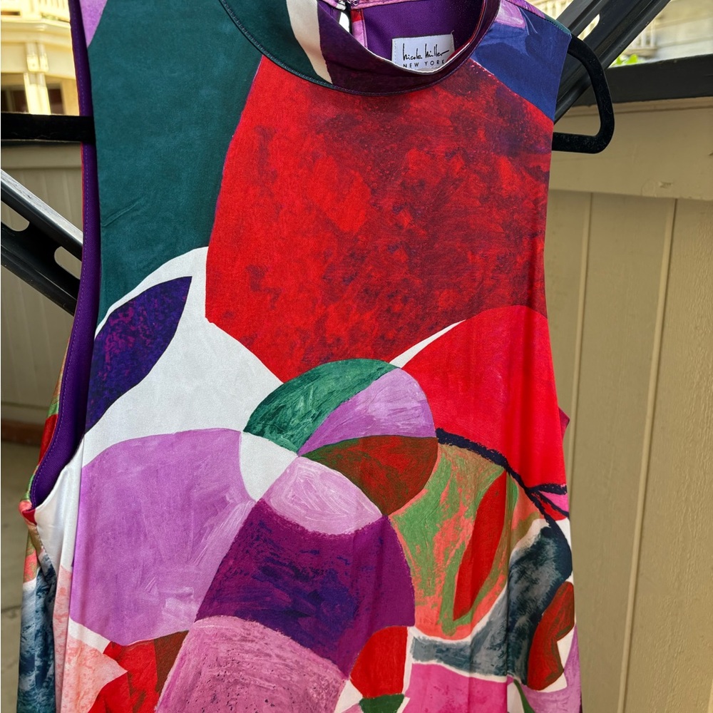 Colorful Abstract Sleeveless Top